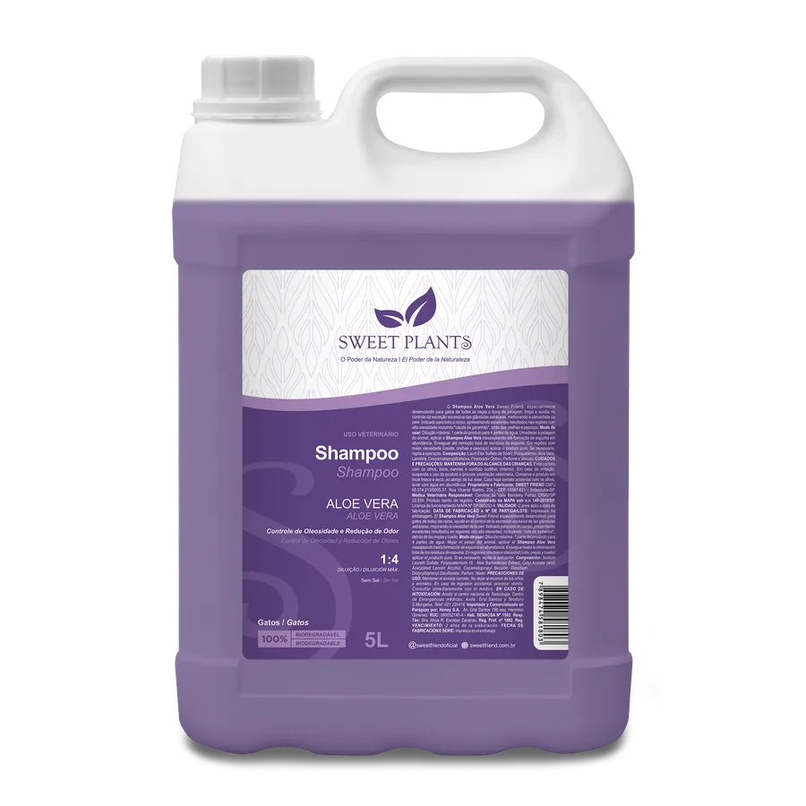 Sweet Plants Aloe Vera — Shampoo e Condicionador (Gatos)