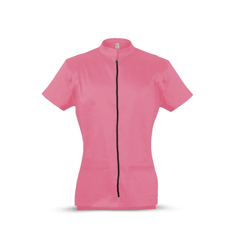 Jaleco Premium Feminino Rosa Anti-Pelos