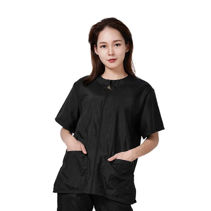 Jaleco Padrão Feminino Preto Anti-Pelos